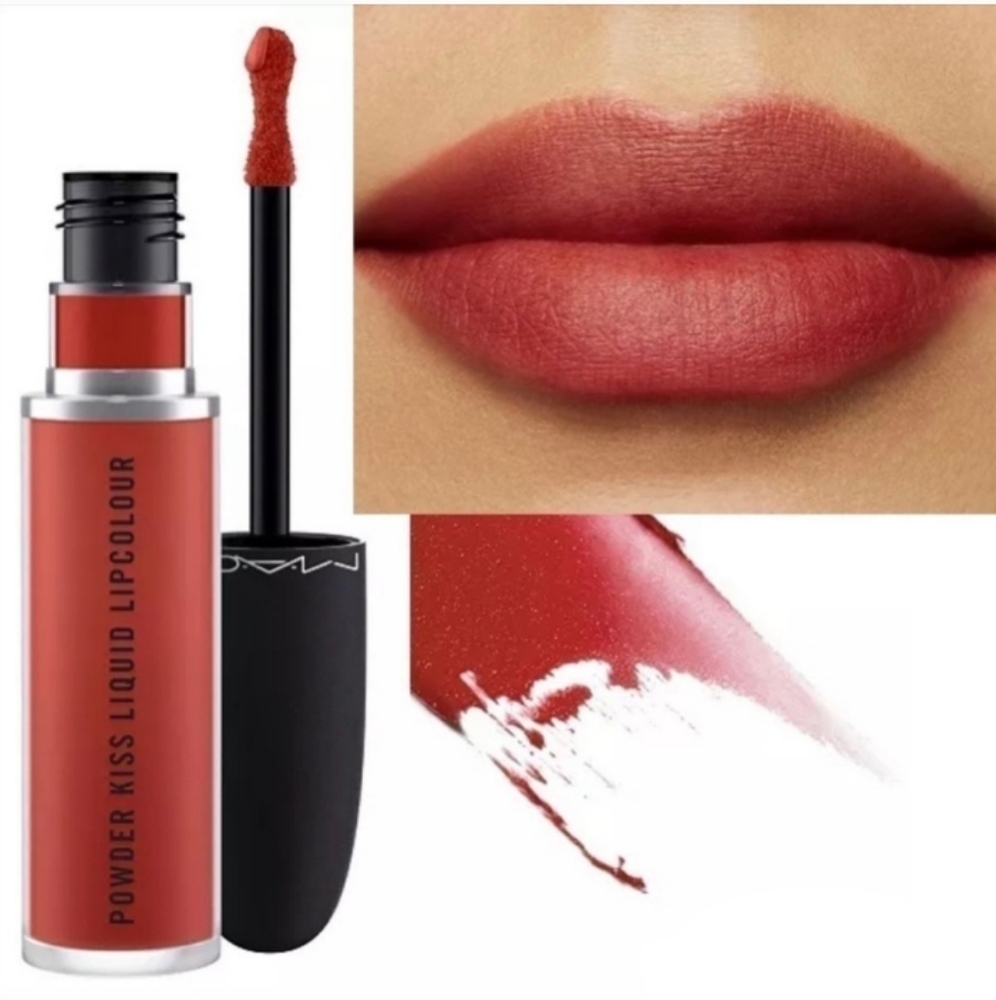 Mac Powder Kiss Liquid lipstick, Devoted to chili NIB